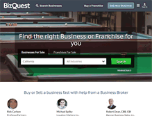 Tablet Screenshot of bizquest.com